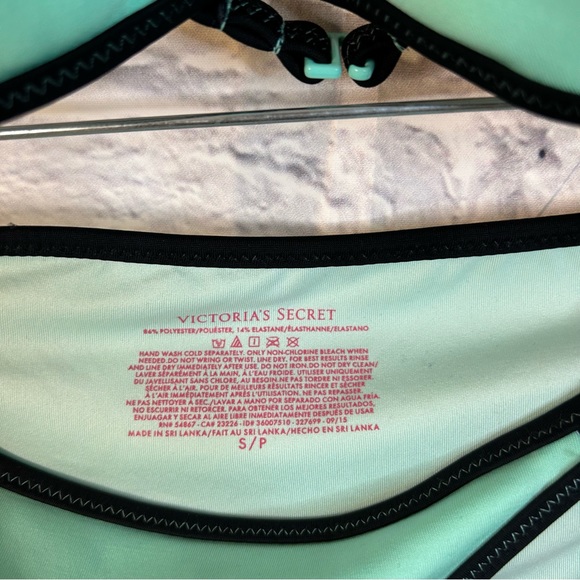 Victoria Secret Green Black Outlined Bikini - Picture 3 of 5